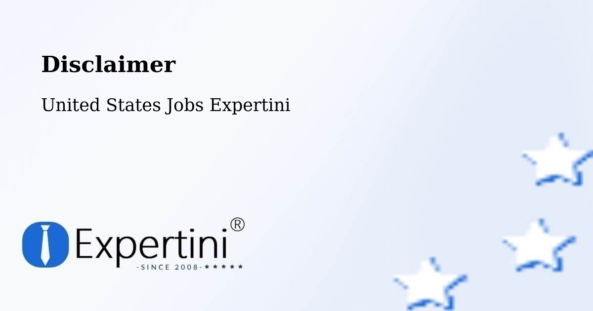 Disclaimer – El Monte - United States Jobs Expertini